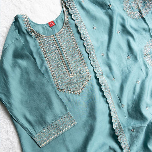 Cairo Blue Churidar Set