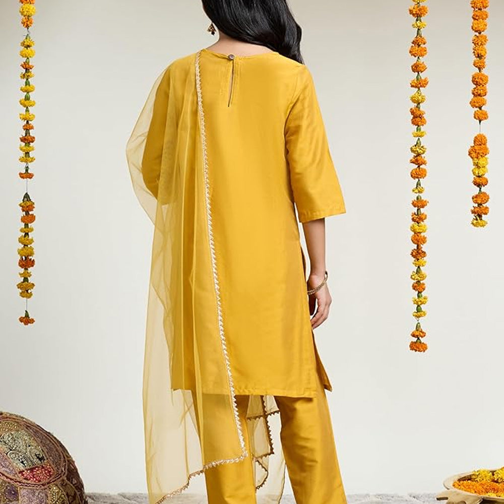 Dallas Yellow Girl's Churidar Set