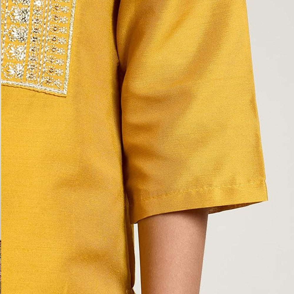 Dallas Yellow Girl's Churidar Set