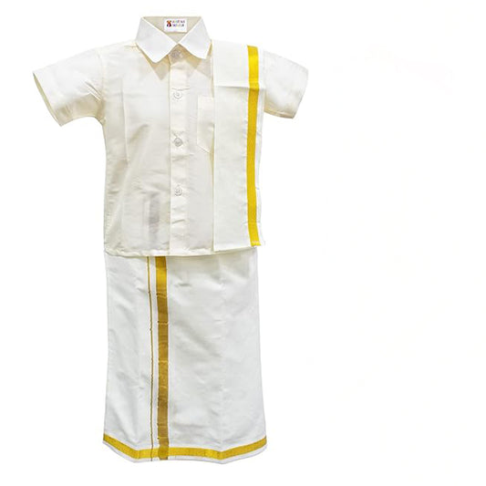 Hosur Baby Boy's Silk Dhothi Set