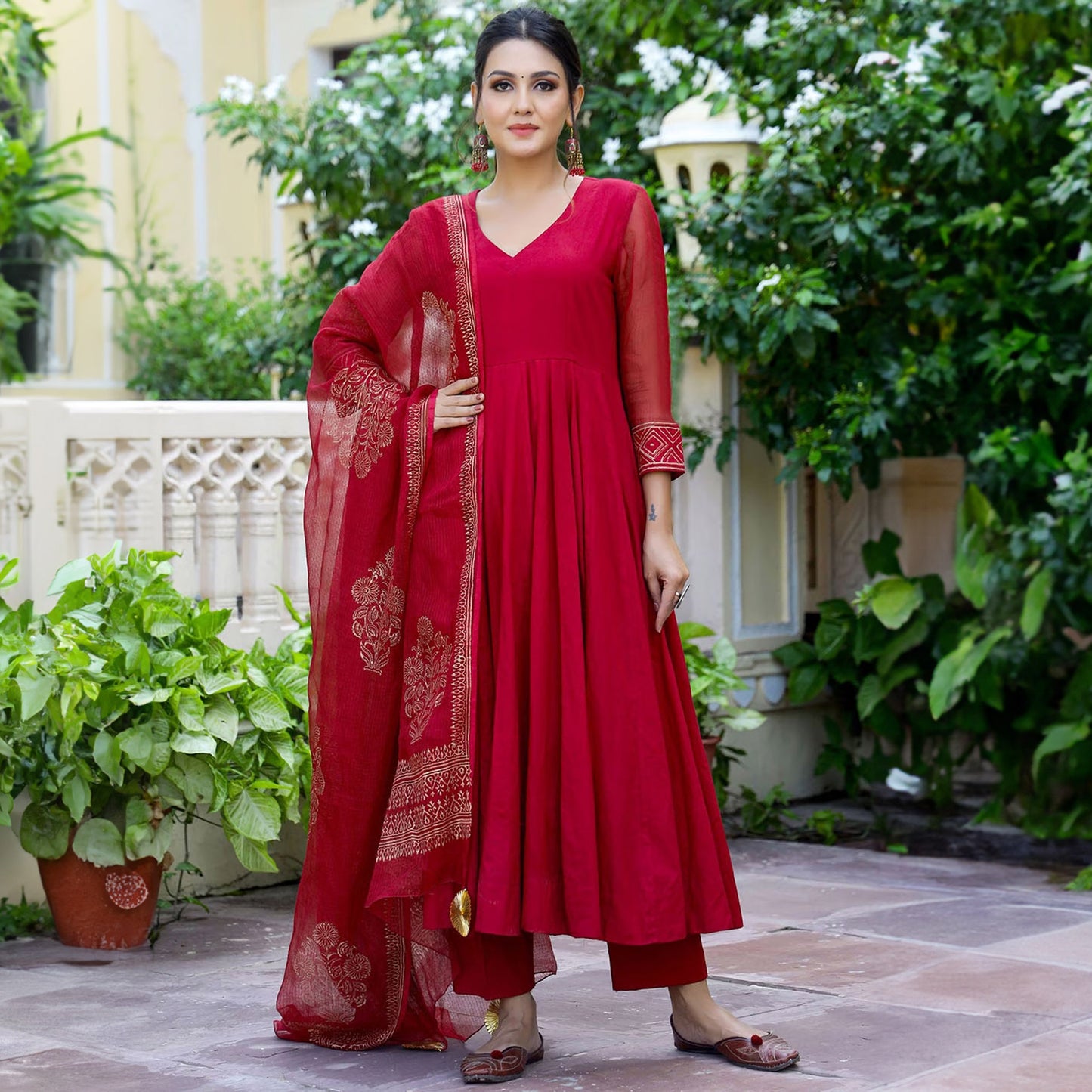 Detroit Anarkali Set