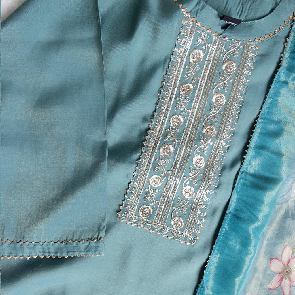 Quito Blue Churidar Set