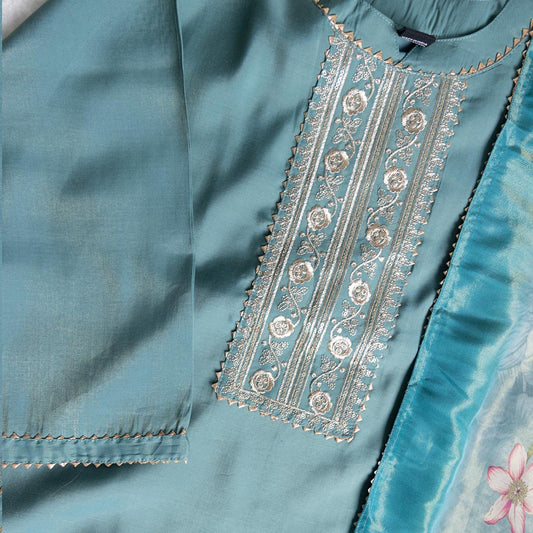 Quito Blue Churidar Set