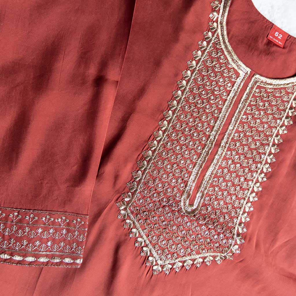 Cairo Rustic Red Churidar Set