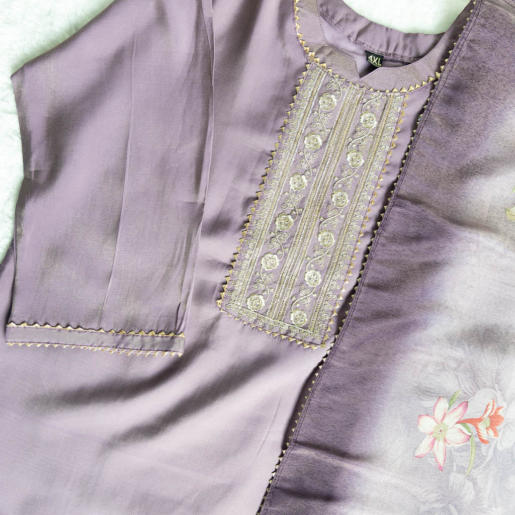 Quito Purple Churidar Set