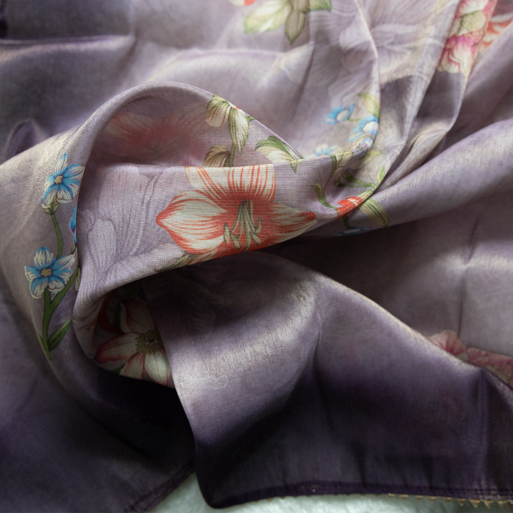 Quito Purple Churidar Set