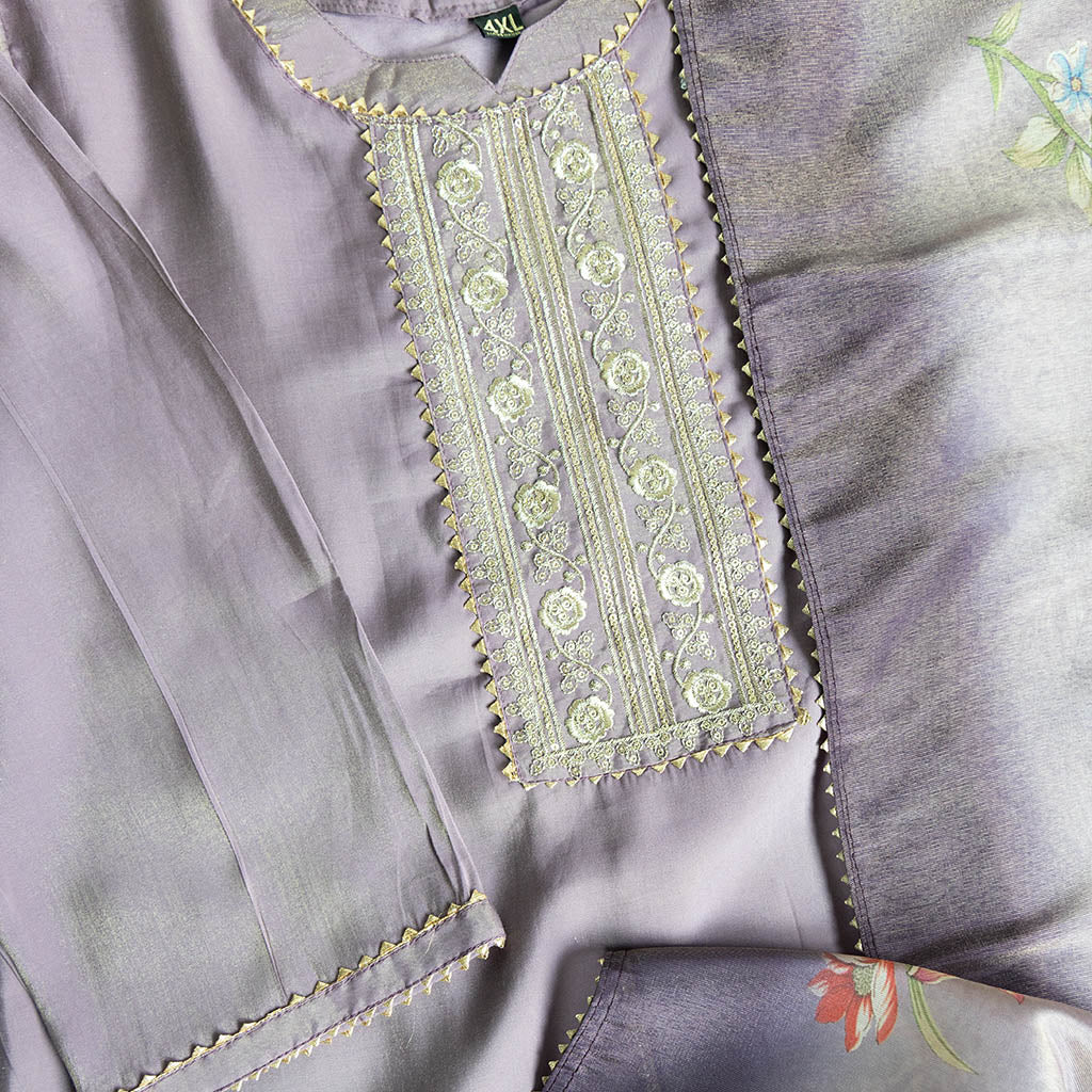 Quito Purple Churidar Set