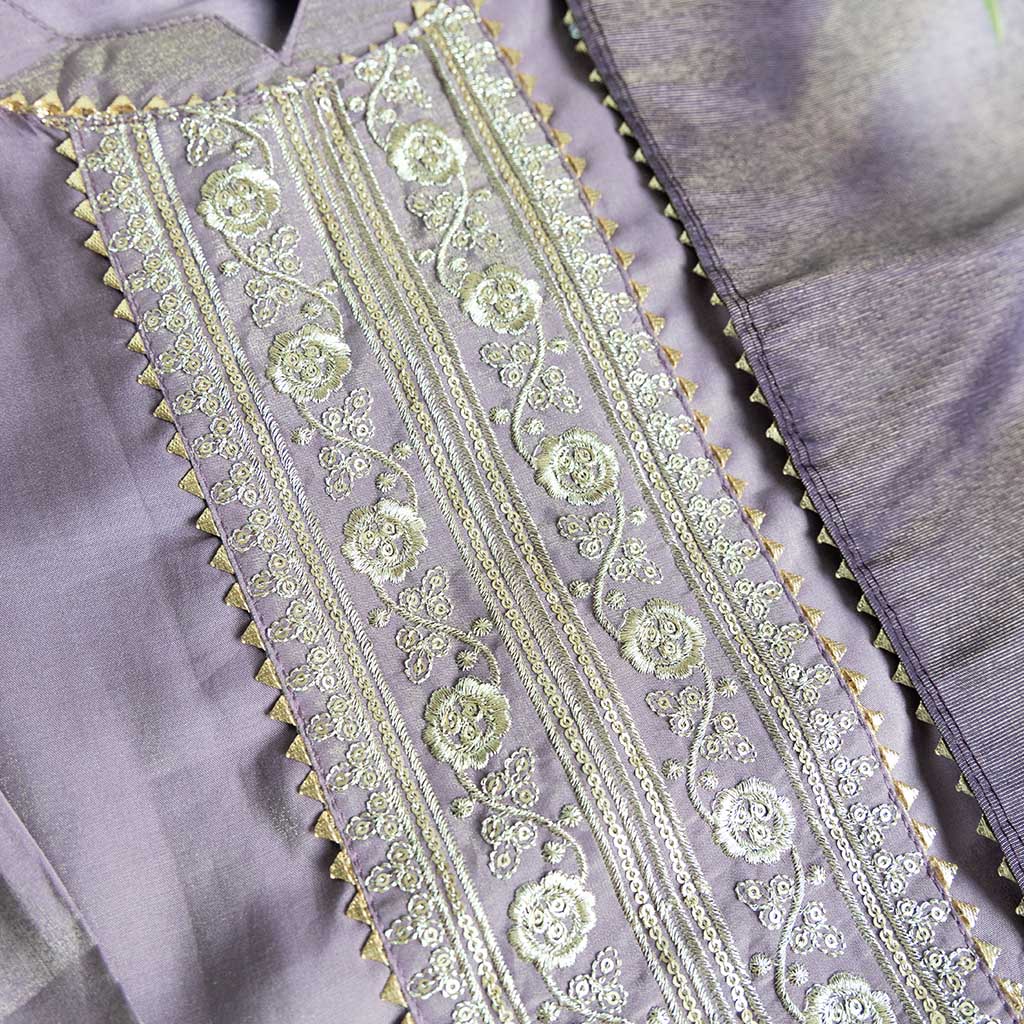 Quito Purple Churidar Set