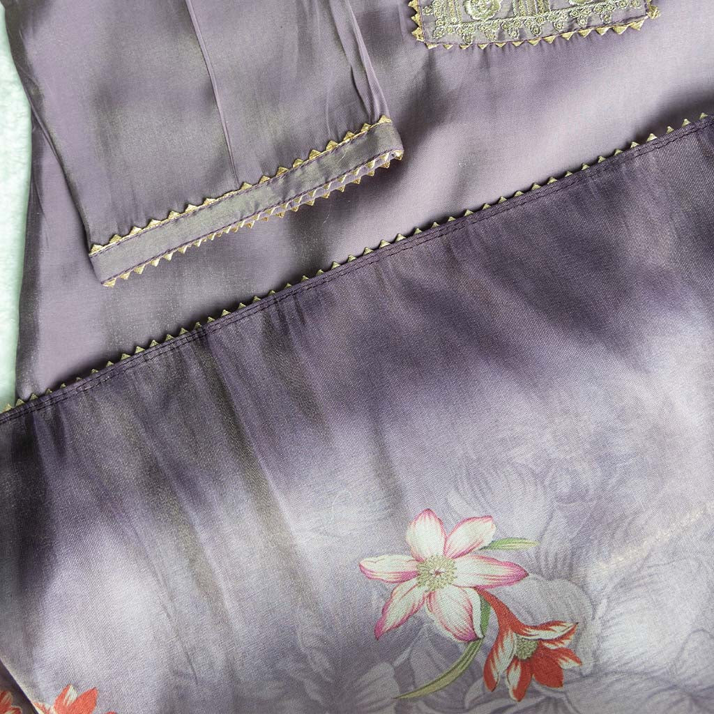 Quito Purple Churidar Set