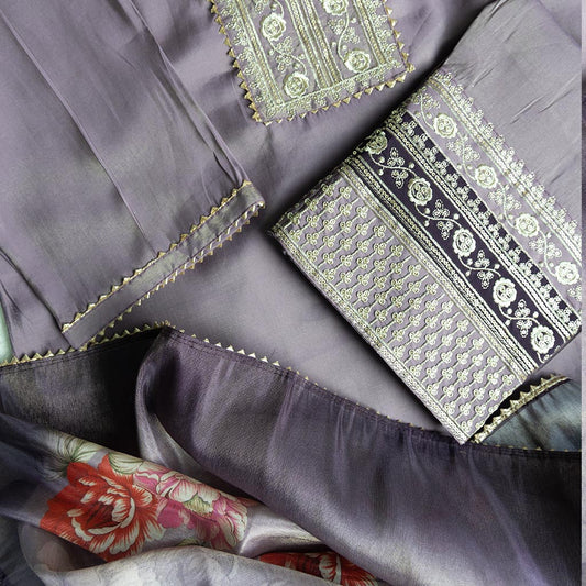 Quito Purple Churidar Set