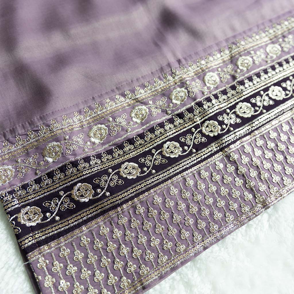 Quito Purple Churidar Set