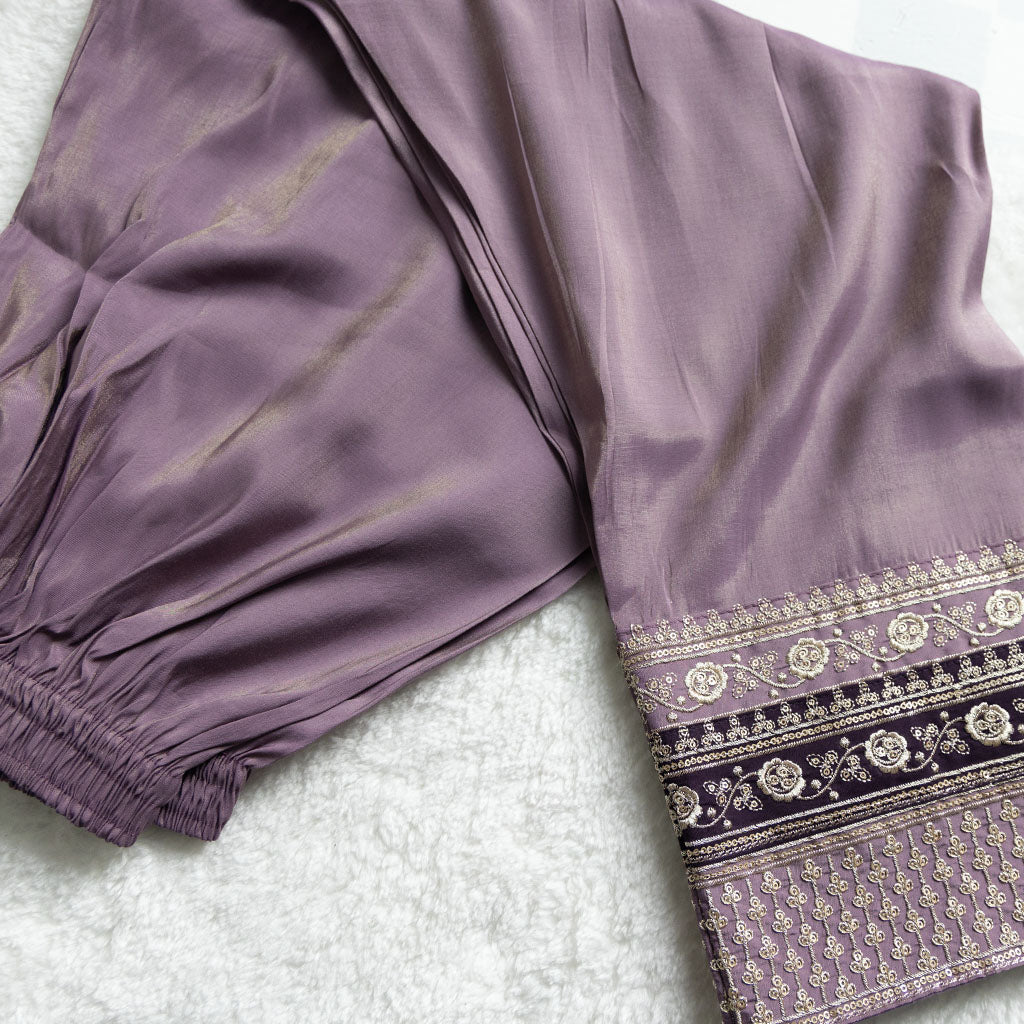 Quito Purple Churidar Set