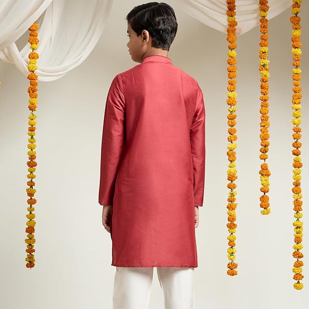 Washington Scarlet Boy's Kurtha Set