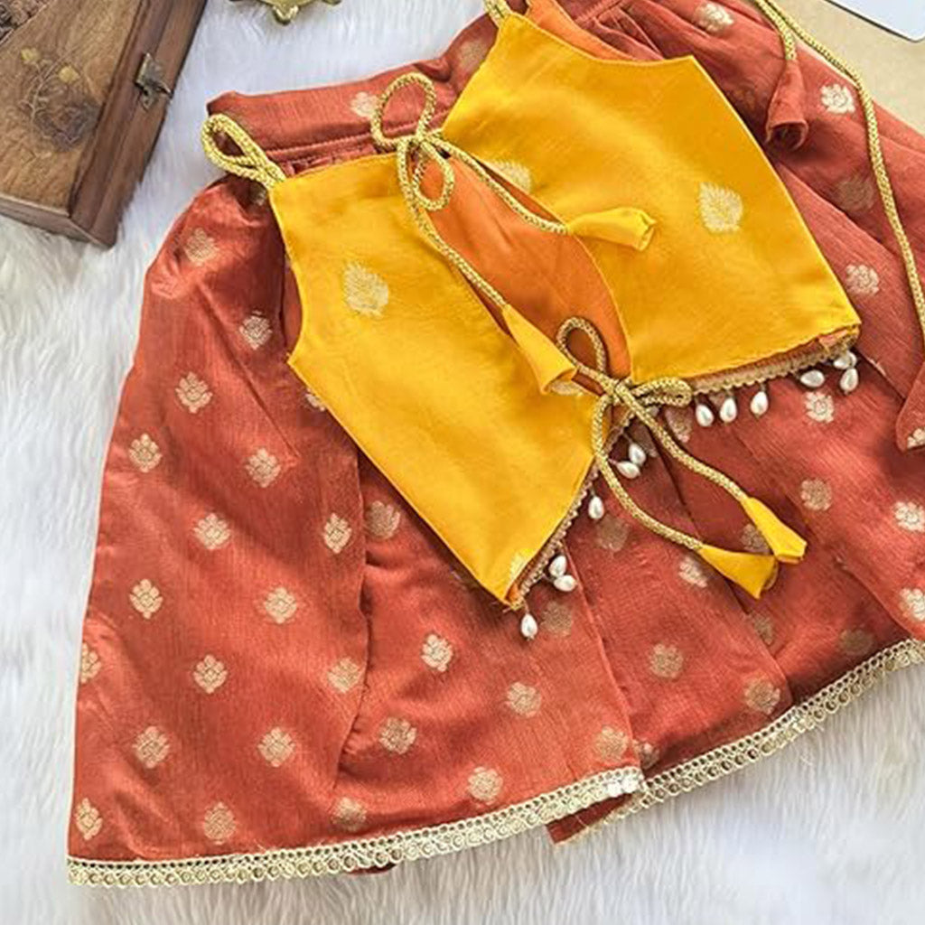 Zaria Baby Girl Silk Lehenga