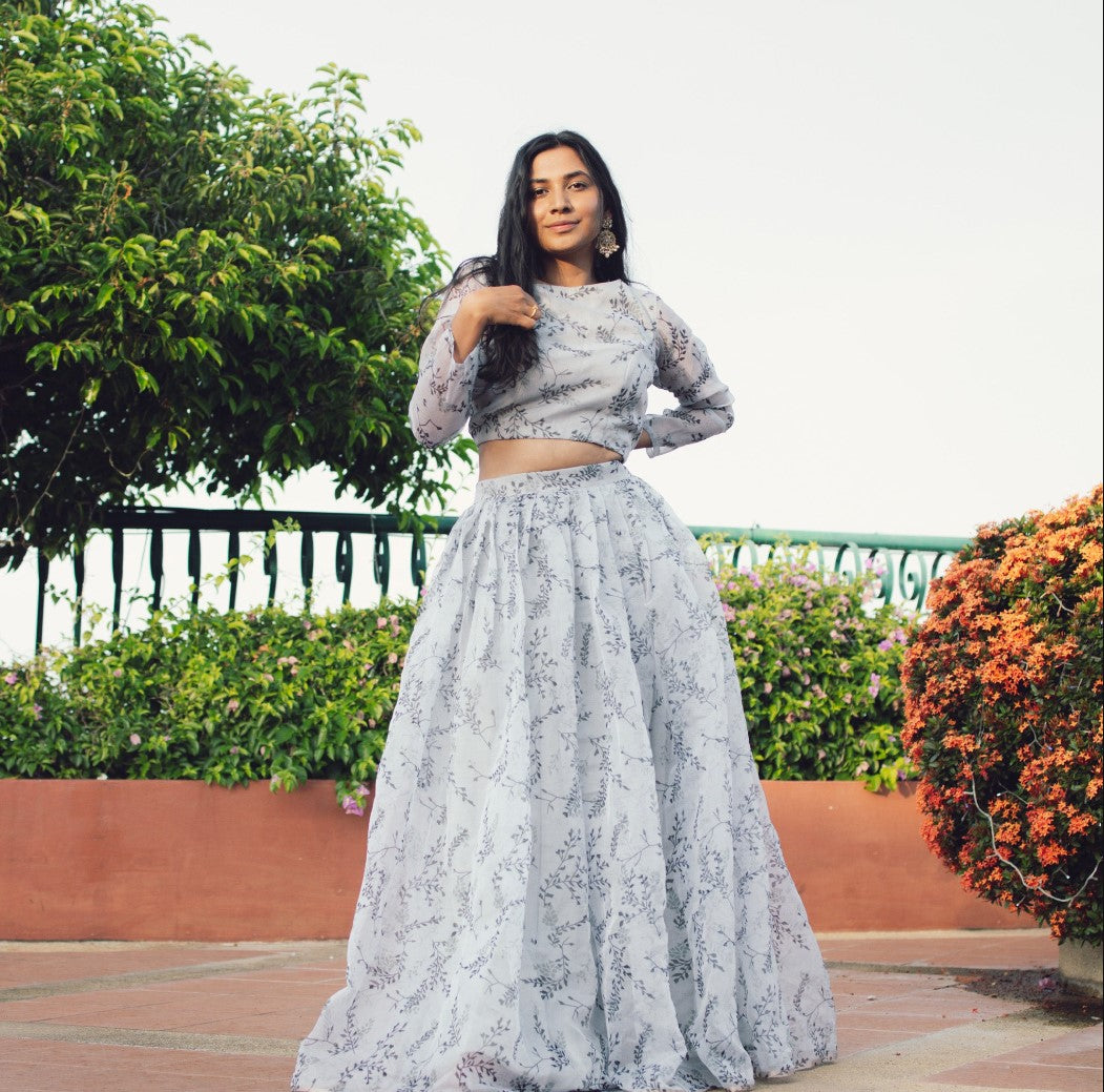 Misty Forest Lehenga Set