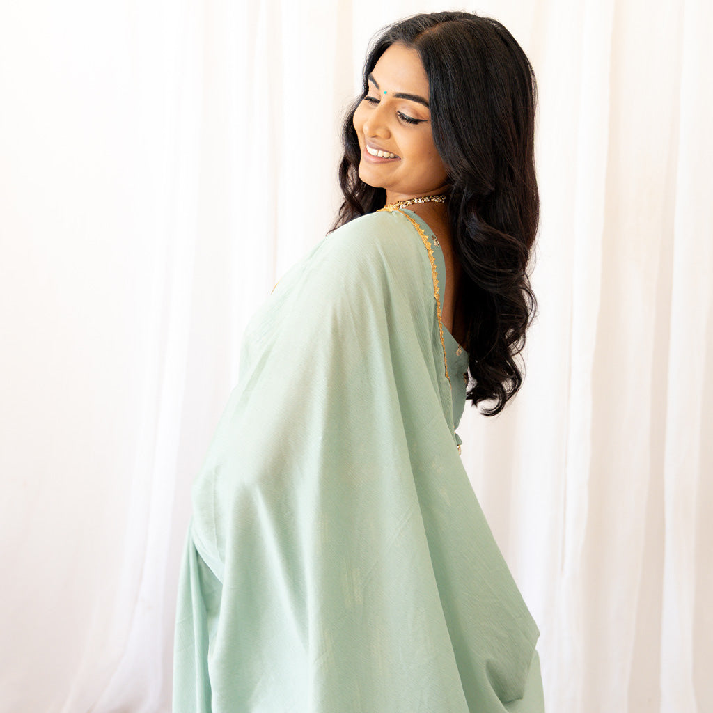 Ankara Aqua Blue Lehenga Set