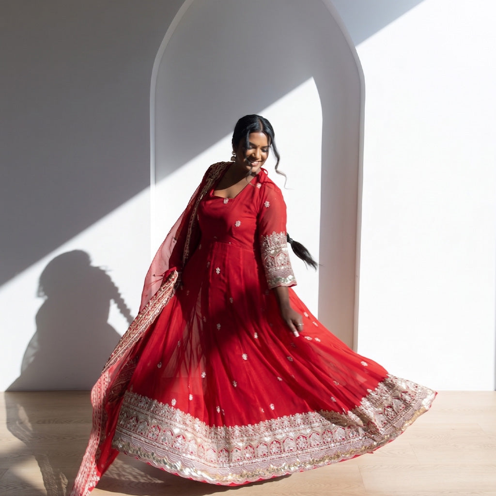 Benin Anarkali Set