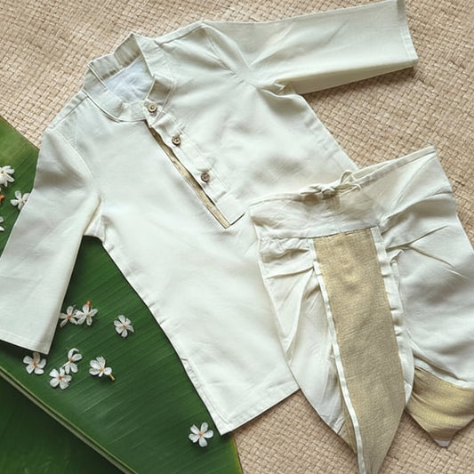 Cartegena Boy's Cotton Kurtha Set