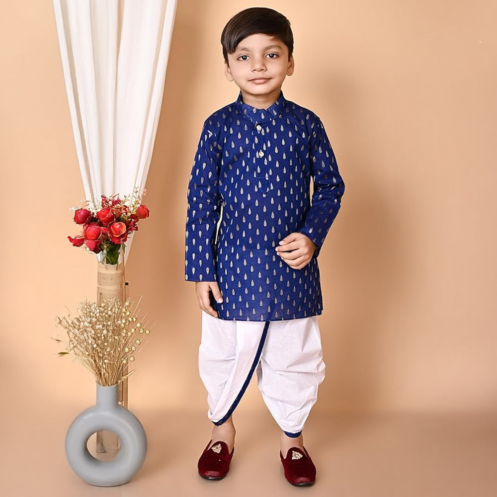 Columbus Cobalt Boy's Kurtha Set