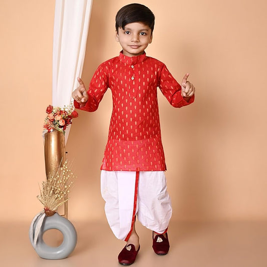 Columbus Scarlet Boy's Kurtha Set