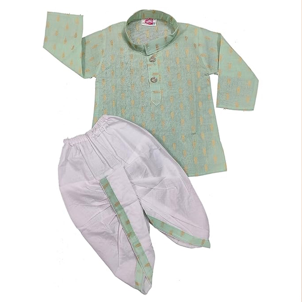Columbus Mint Baby Boy's Kurtha Set