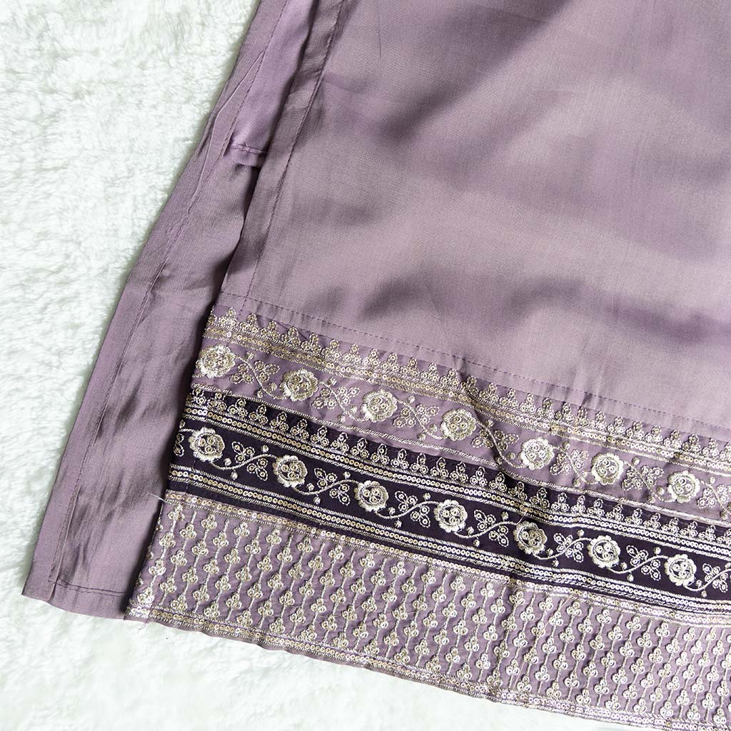 Quito Purple Churidar Set