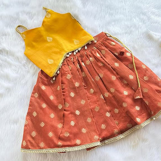 Zaria Baby Girl Silk Lehenga